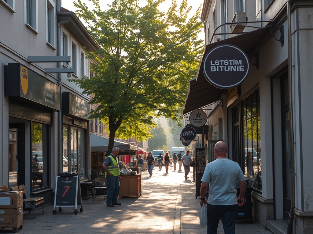 Tablica informacyjna o dofinansowaniu remontu nieruchomości w Słupsku w ramach Specjalnej Strefy Rewitalizacji 2026
