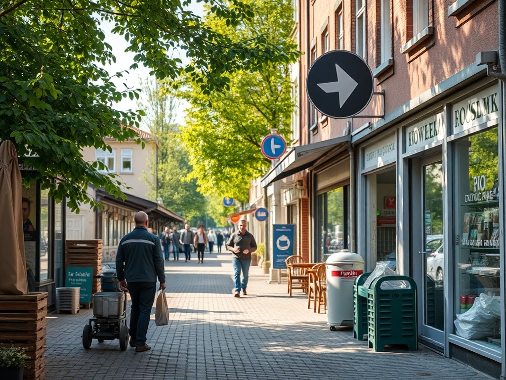 Mapa Słupska z zaznaczonymi inwestycjami finansowanymi z Funduszy Europejskich