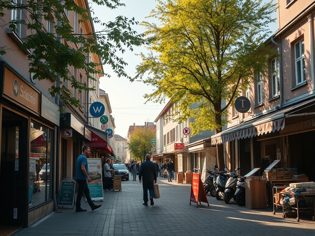 Mapa Słupska z zaznaczonymi kluczowymi inwestycjami finansowanymi z Funduszy Europejskich