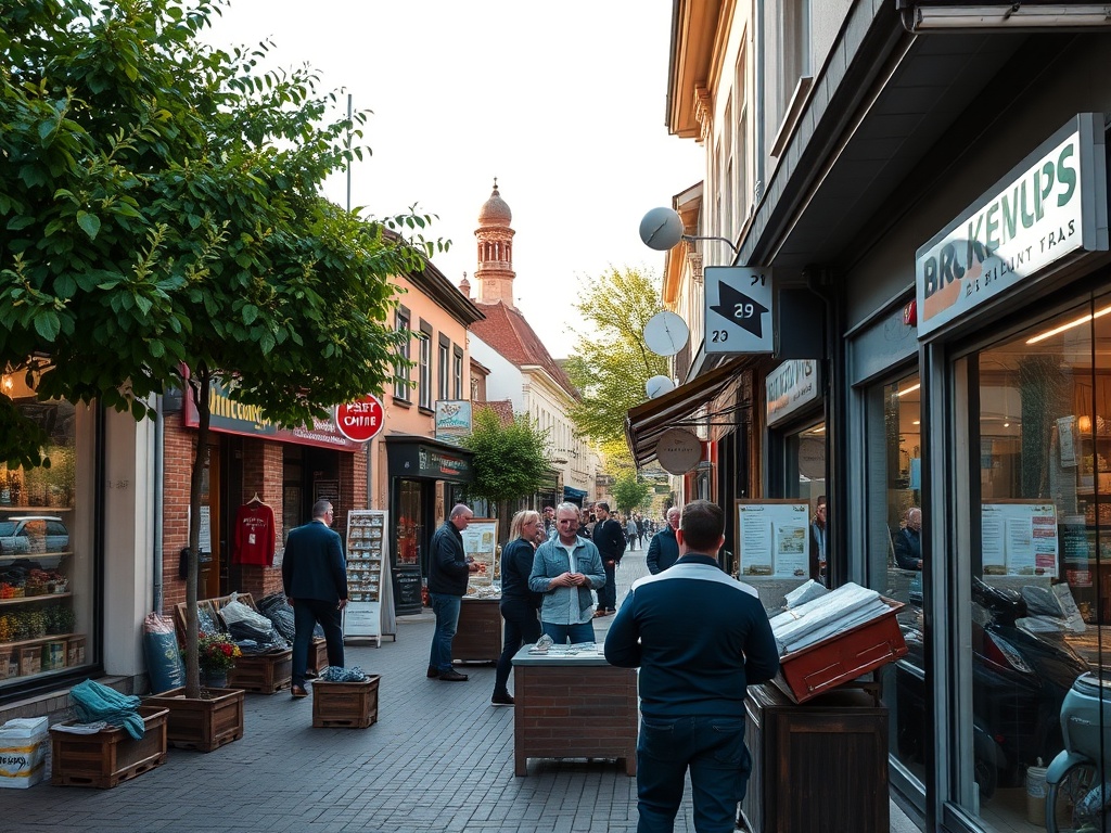 Wykresy przedstawiające stopę bezrobocia i przeciętne wynagrodzenie brutto w Słupsku na tle danych GUS.